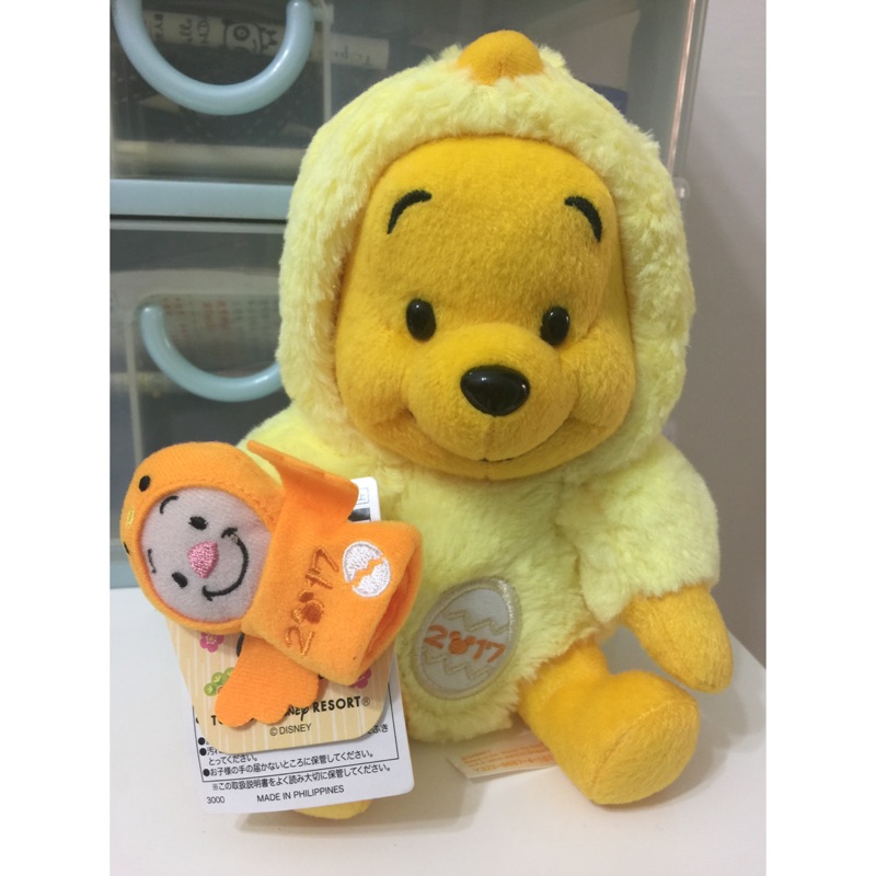 東京迪士尼 TOKYO DISNEY POOH 小熊維尼 維尼熊 2017 雞年 娃娃