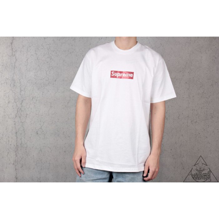 【HYDRA】Supreme Swarovski Box Logo Tee 施華洛世奇 水晶 水鑽 短T【SUP384】