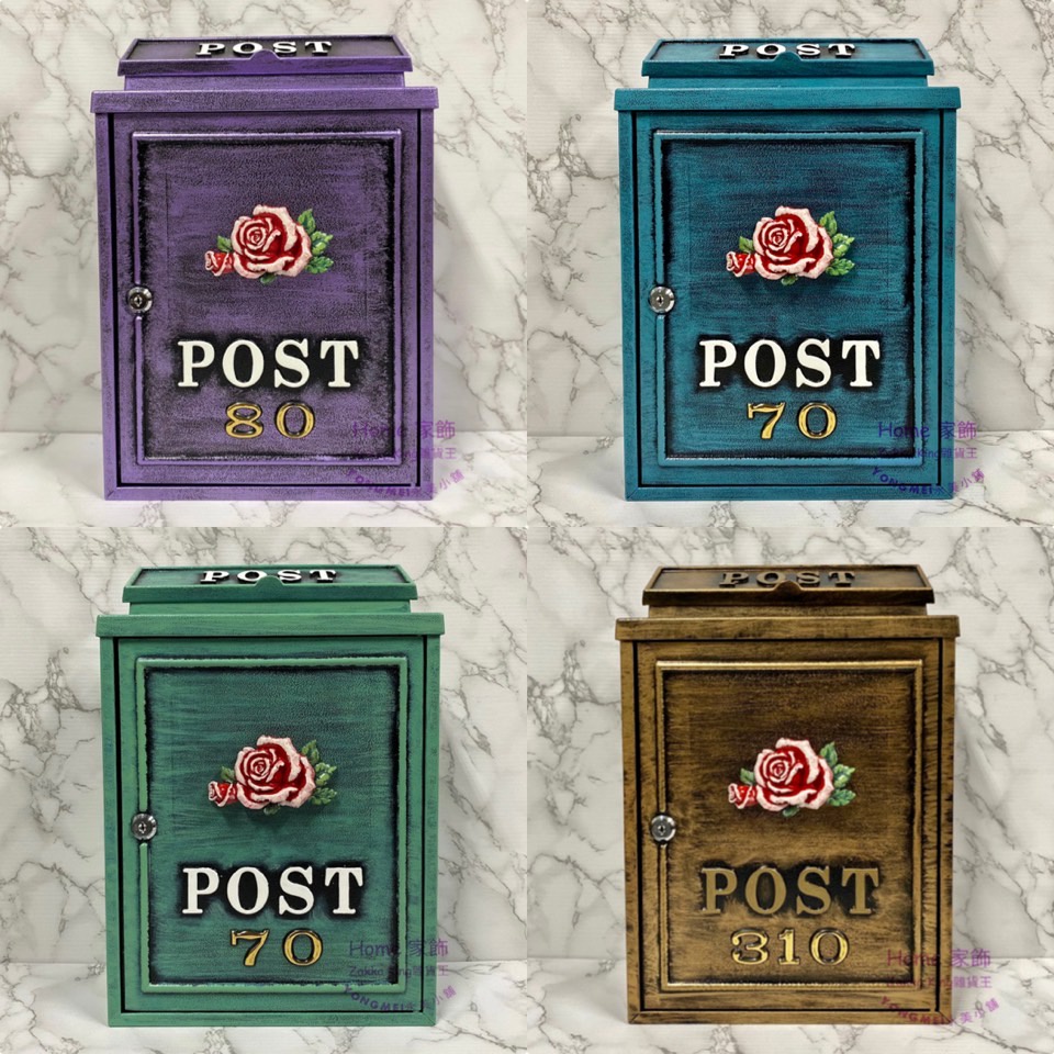 [HOME] 玫瑰信箱 附門牌號碼 復古刷雙色紅白玫瑰花信箱 多款 POST信箱 玫瑰鑄鋁信箱 大容量信箱 加強塗裝型