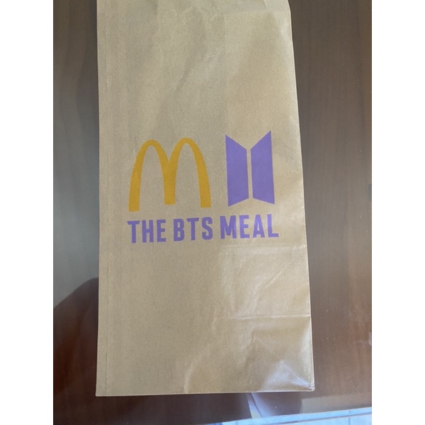 BTS 麥當勞紙袋✨