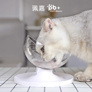 【來去購-臺灣現貨】斜口寵物碗 斜角餐盤 狗碗 貓碗 寵物碗架 寵物餐架 護頸碗架 斜口碗 貓食盆