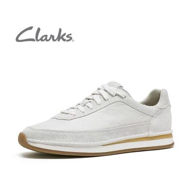 Clarks 男鞋 2023新款休閒鞋繫帶運動鞋 CraftRun 蕾絲