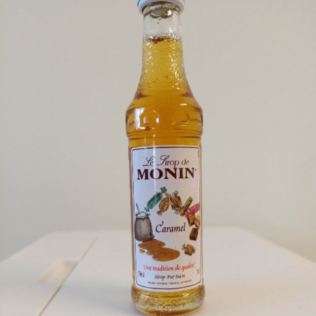 法國 MONIN 焦糖糖漿Caramel Syrup 50ml 玻璃瓶