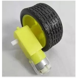 庫存不用等-Arduino DC3V-6V 塑膠直流減速馬達 TT馬達 減速比1:48 + 智慧小車輪胎 馬達70g 現