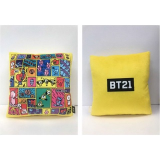 《BT21》 宇宙明星 漫畫抱枕 方形抱枕 BTS 防彈少年團 全新未拆 Line Friends正版雷射標 兆豐銀行
