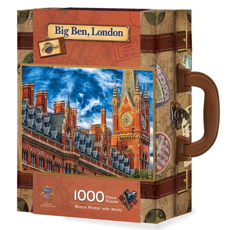 骰子人拼圖-1000片 Puzzle1000倫敦大笨鐘Big Ben, London(MPPC)Suitcase