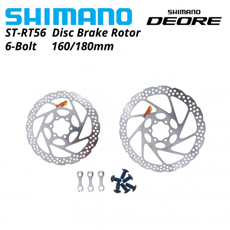 Shimano DEORE SM RT56 剎車盤 6 螺栓山地自行車碟 M610 RT56 M6000 剎車盤 160