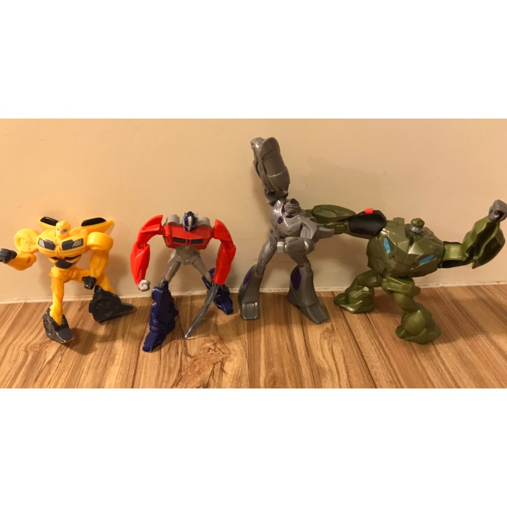 中古麥當勞變形金剛玩具4隻一起bumblebee Optimus Prime Megatron Etc 蝦皮購物