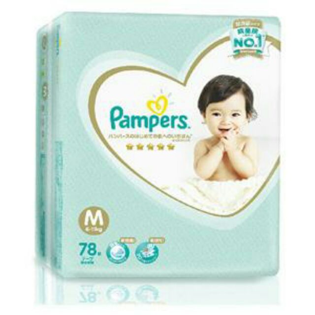 Pampers幫寶適 五星一級棒 日本境內版 尿布 M號/78片
