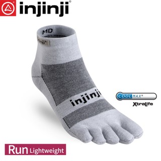 【 INJINJI 美國 RUN 輕量吸排五趾短襪《灰色》】1293/五指襪/專業排汗襪/登山健行襪/休閒襪/悠遊山水