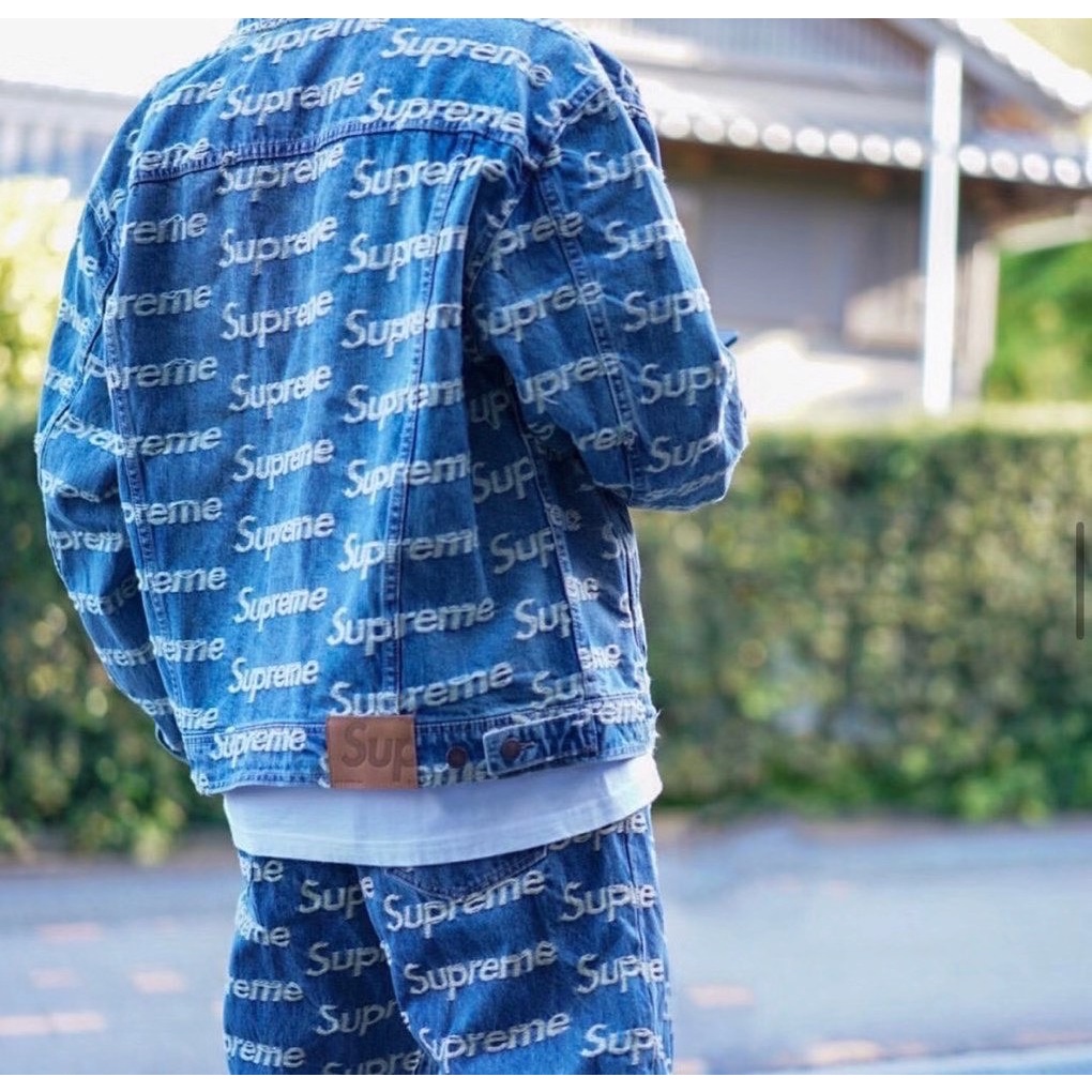 supreme Shibori Denim Trucker Jacket L - アウター