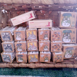 日本進口 宮崎駿 吉卜力 正版 木製印章 龍貓totoro 吉吉 魔女宅急便 造型印章 獎勵印章 印章 文具 筆記 裝飾