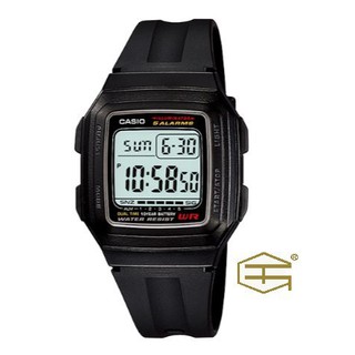 【天龜 】CASIO 經典復古 運動電子錶 F-201WA-1A