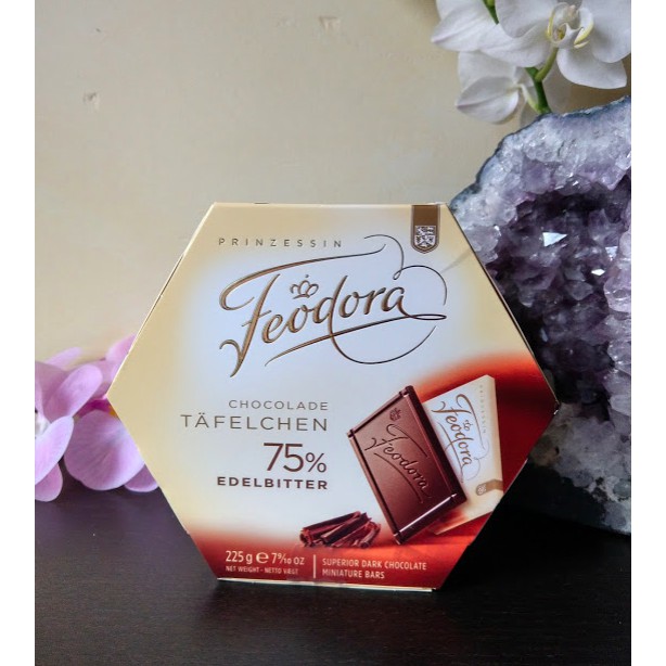 代購 德國Feodora 賭神巧克力 75% 30 片大盒裝