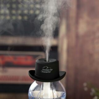 【牛仔帽加濕器】牛仔帽 霧化器 噴霧器 造霧機 創意 造型 USB迷你型 瓶蓋加濕器