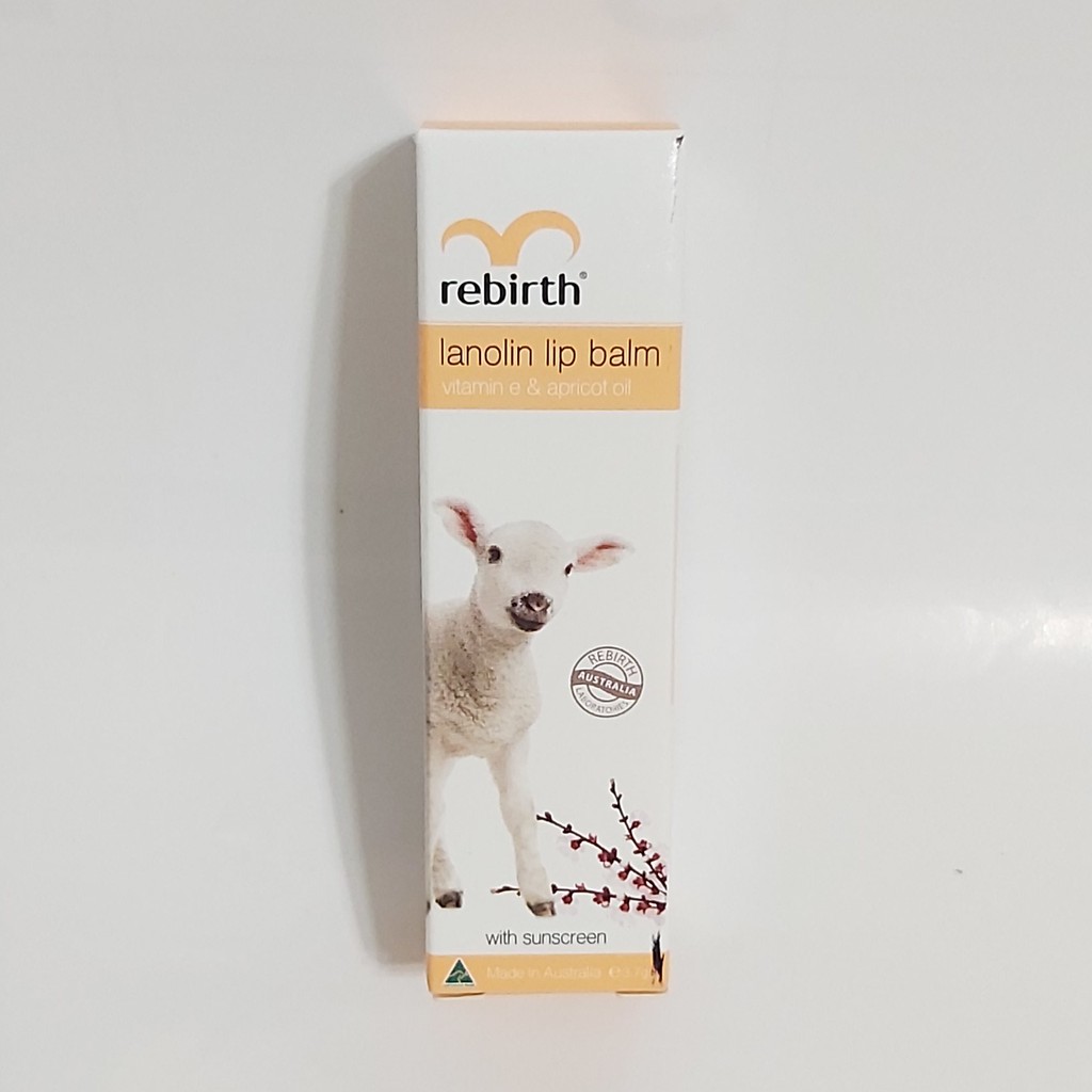 "全新現貨" rebirth Lanolin Lip Balm 澳洲滋潤綿羊油護脣膏