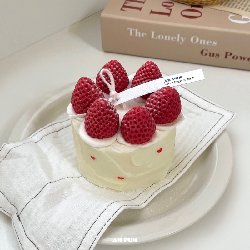 ｜AH PUH｜莓好年代 草莓蛋糕香氛蠟燭🎂🍓生日禮物 交換禮物 情人節禮物