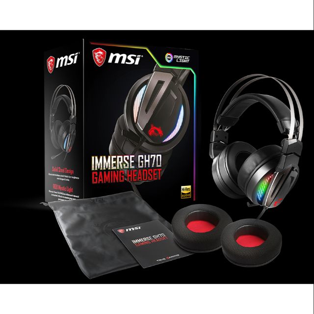 Msi GH70 電競耳機 7.1聲道（RGB) 含發票