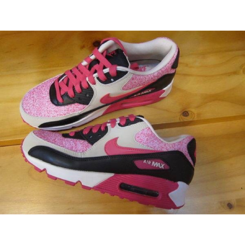 全新Nike WMNS AIR MAX 90黑粉球鞋