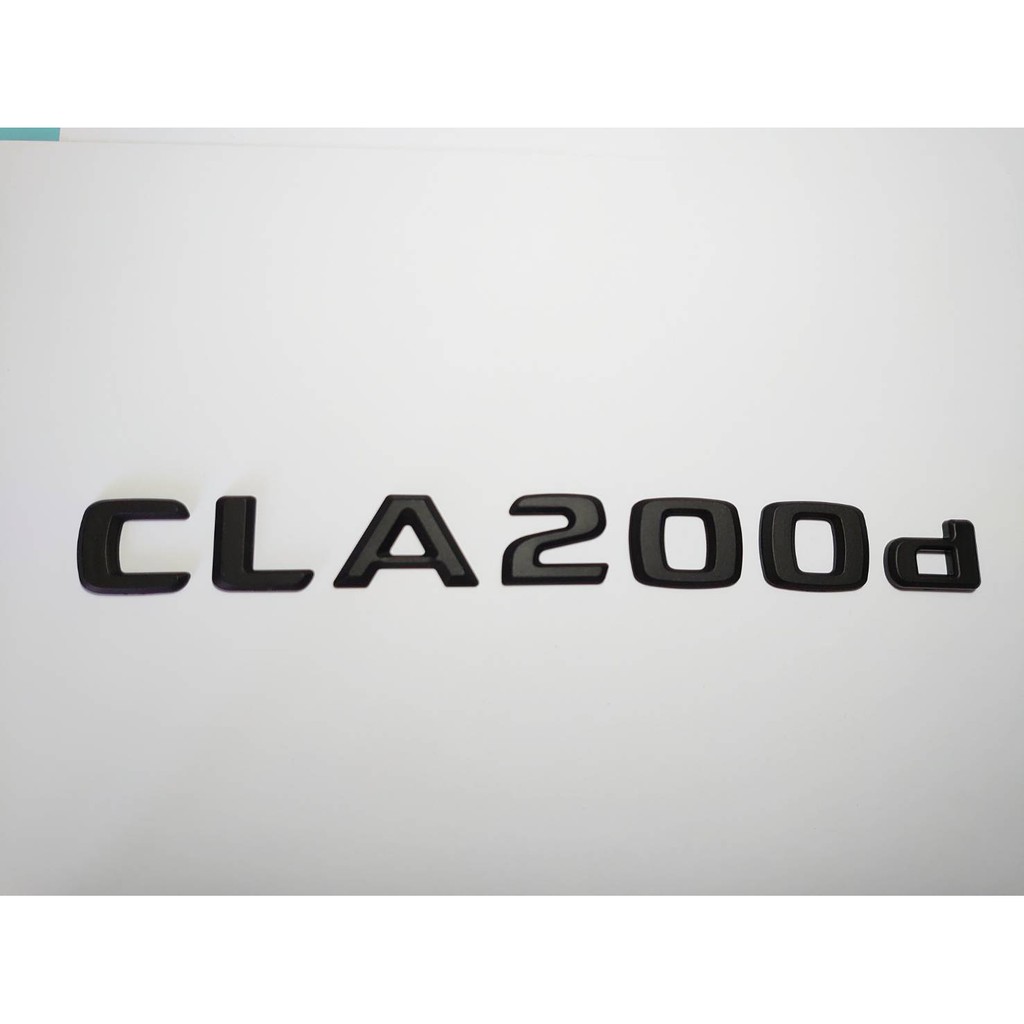 圓夢工廠 BENZ 賓士 CLA C118 X118 CLA200d 2019~on 尾門 消光黑 字貼字標標誌 同原廠