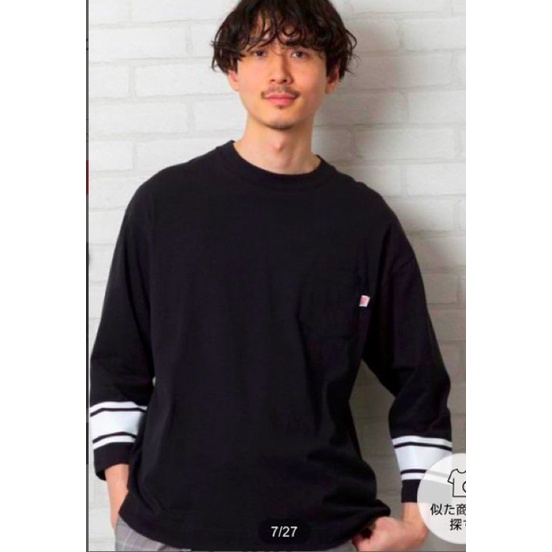 日本品牌coen 基本款條紋 落肩七分袖T 🇺🇸美國棉系列