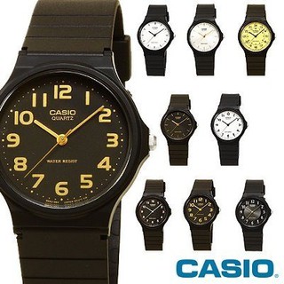 CASIO經典圓形復刻款33mm 男女兼用百搭款 MQ-24-1B2LDF