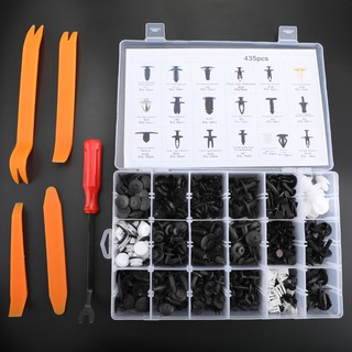 435件組擋泥板,門,引擎蓋,保險桿固定夾固定器內裝螺絲組(附工具）-極限超快感