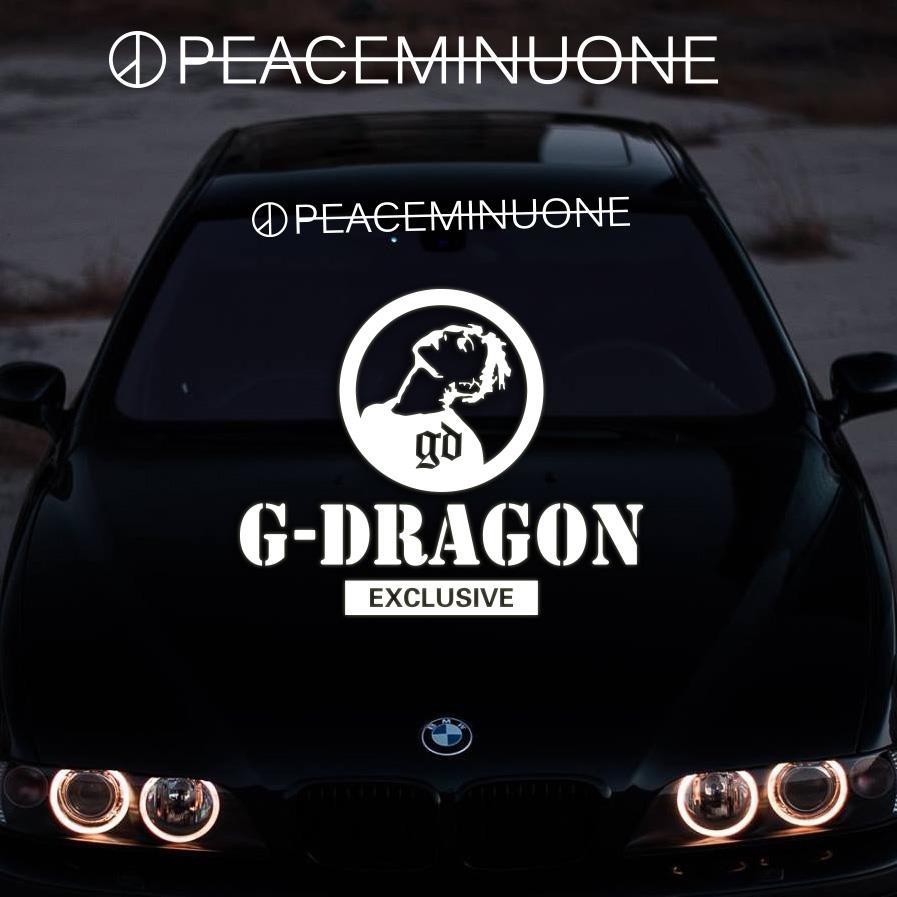 G Dragon Peaceminusone權志龍gd雛菊品牌應援車貼紙個性后窗貼紙 蝦皮購物