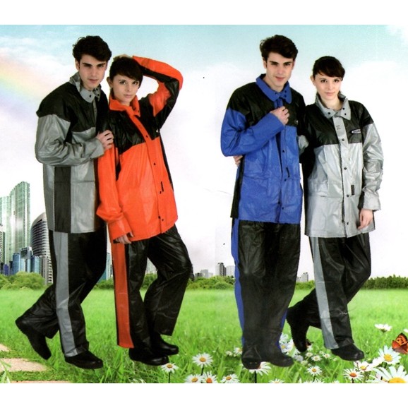 ((現貨不用等))天龍牌 城市風 塑膠套裝雨衣 高級PVC無毒塑膠布 兩件式 兩截式雨衣+雨褲