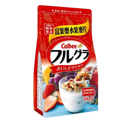 《大湖雜貨殿》現貨💰6/5 檔期特價💰COSTCO 卡樂比calbee 富果樂水果早餐麥片 1 公斤