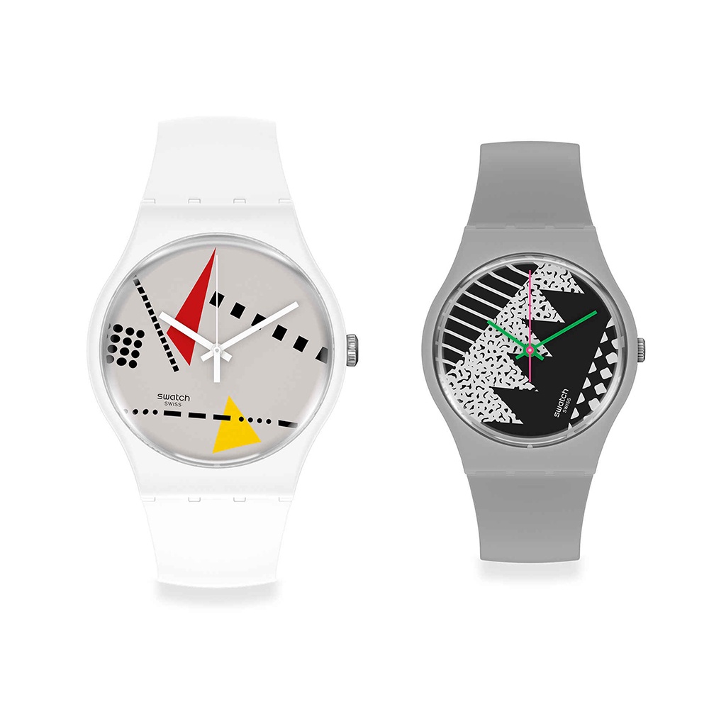 【SWATCH】 手錶 BACK TO 1984 SPECIAL SET 兩入組 (34、41mm) 瑞士錶 SZS34