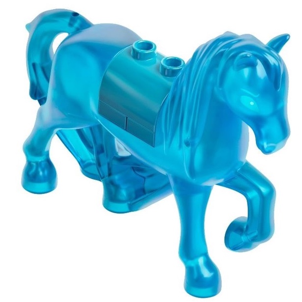 磚家 LEGO 樂高 透明淺藍色 Horse 馬 58484C01PB01 41168 43209 92108