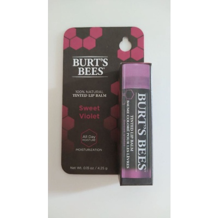 全新 BURT’S BEES 塗鴉彩色唇膏 紫羅蘭 超低價
