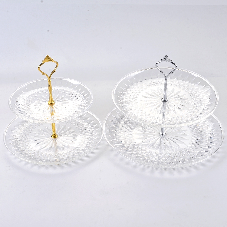 √創意多層水果盤 乾果盤 √透明三層水果盤 亞克力兩層果盤 ktv塑料多層蛋糕盤 創意雙層果盤 架