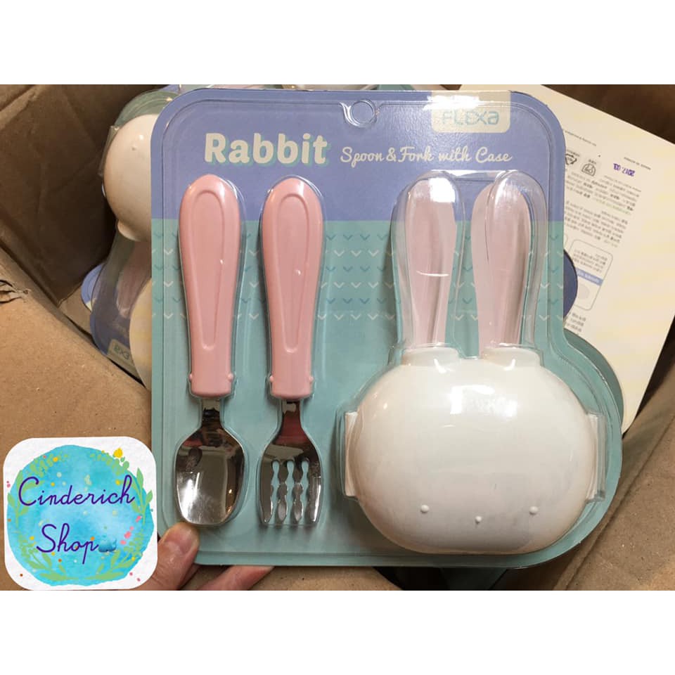 韓國FLEXA RABBIT兔子餐具收納組