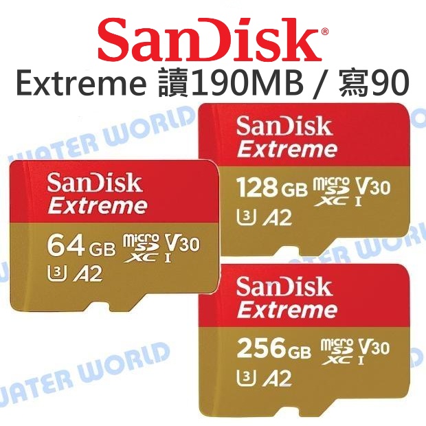 【中壢NOVA-水世界】SanDisk Extreme Micro【128G A2 讀190 寫90】公司貨