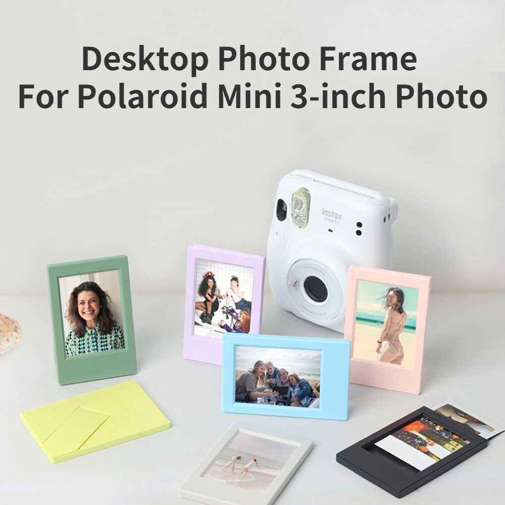 Instax Mini 3寸照片經典立式相框莫蘭迪彩色相框照片收納桌面相框
