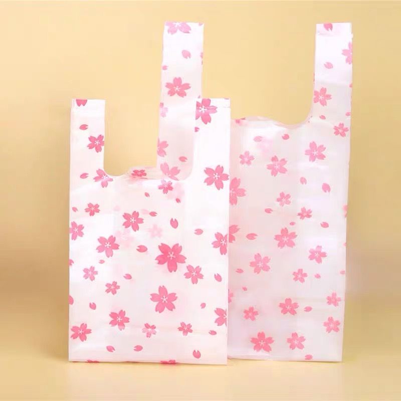 (A023)櫻花小提袋 精美塑料手提袋.購物袋.送禮提袋