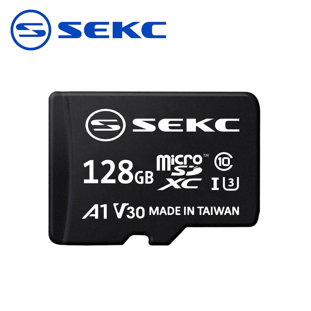 【SEKC】128GB MicroSDXC U3 V30 A1 記憶卡-附轉卡