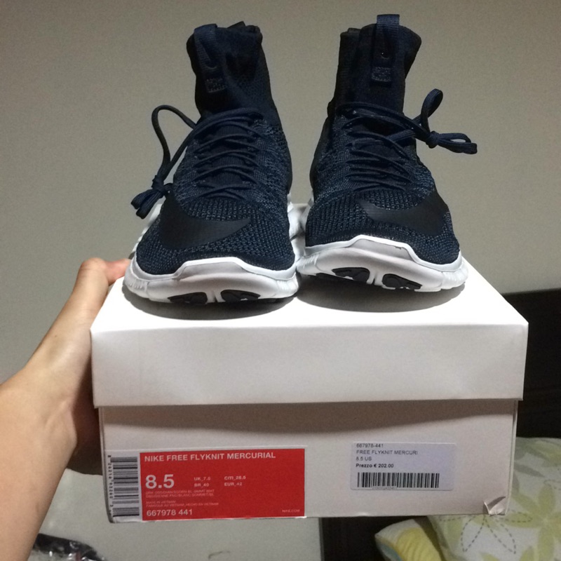 Nike Free Flyknit Mercurial Superfly 深藍