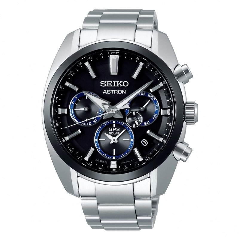 SEIKO 精工 (SSH053J1)(5X53-0AJ0A) ASTRON 太陽能 GPS衛星定位雙時區不鏽鋼錶款