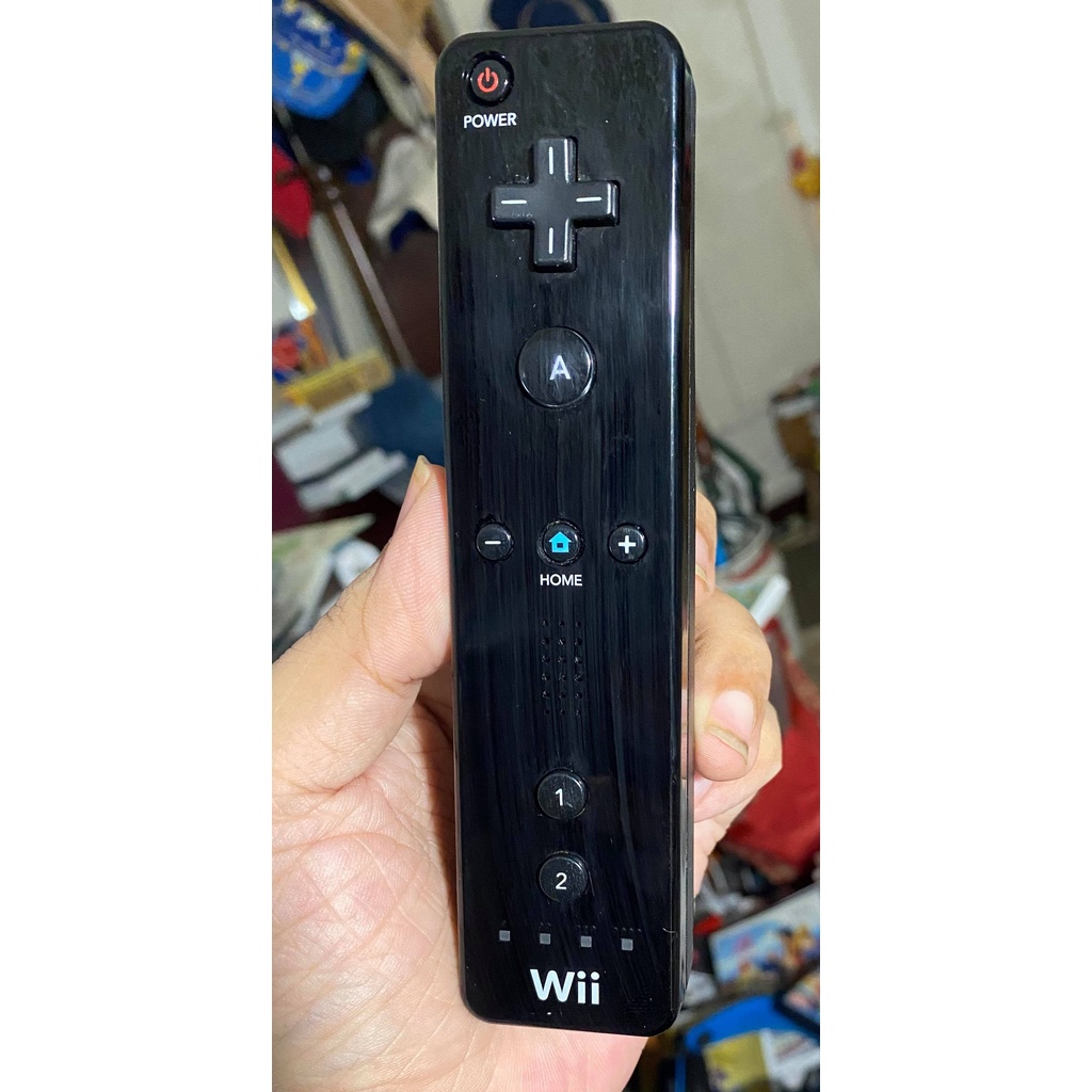 遊戲歐汀: 正版 任天堂Wii 黑色搖桿 加購原廠保護套只要+50元