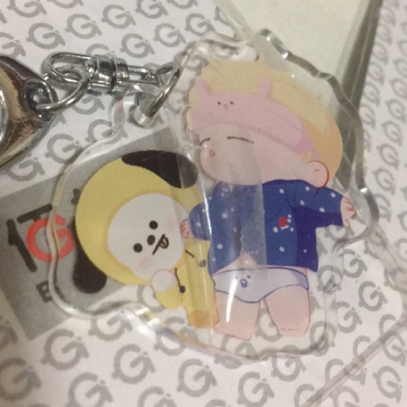 全新 現貨 吊飾 禮物 智旻 jimin 防彈 智旻Q版吊飾 奶牙旻 防彈少年團 奶牙旻 智旻掛飾 防彈吊飾 BT21