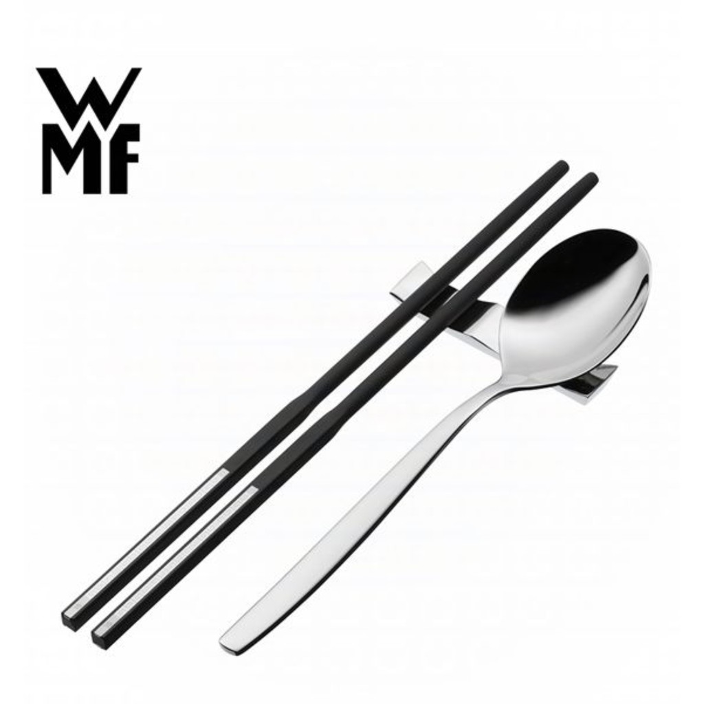 【德國WMF】 不鏽鋼湯匙筷子筷架三件組＿全新未拆封