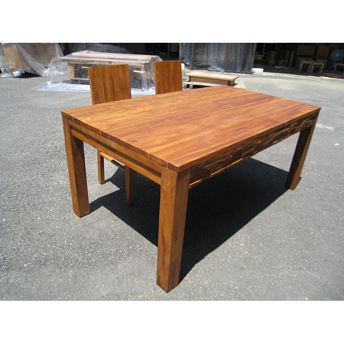幸福家實木傢俱 伸展式柚木餐桌,長桌, 工作桌,180cm 延伸至236cm 長,(IFA 22 DT)