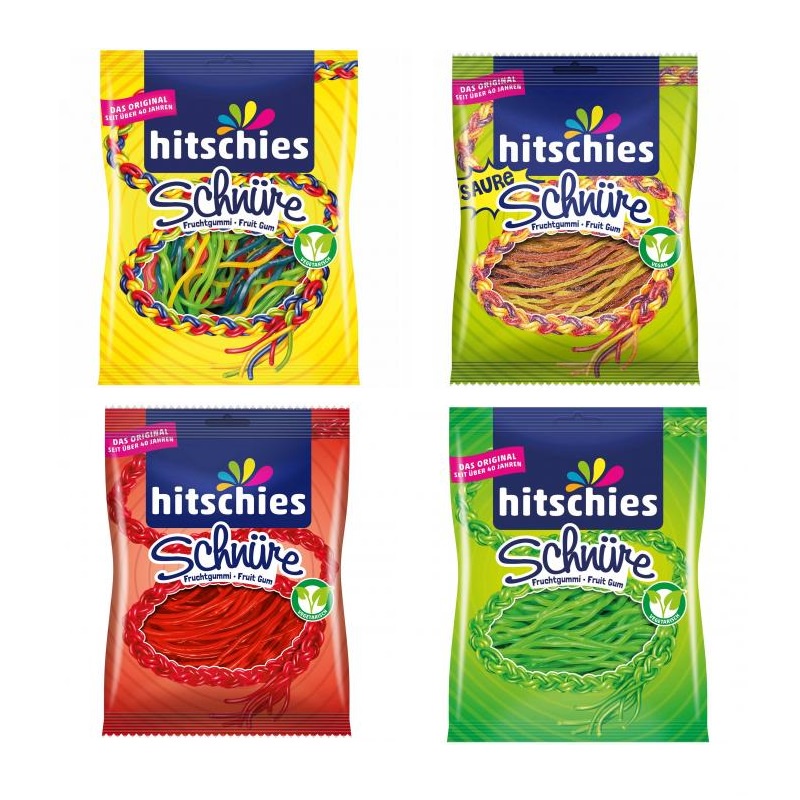 現貨 德國 Hitschler Hitschies 水果果凍繩 125g 綜合水果 / 蘋果 / 草莓 / 可樂