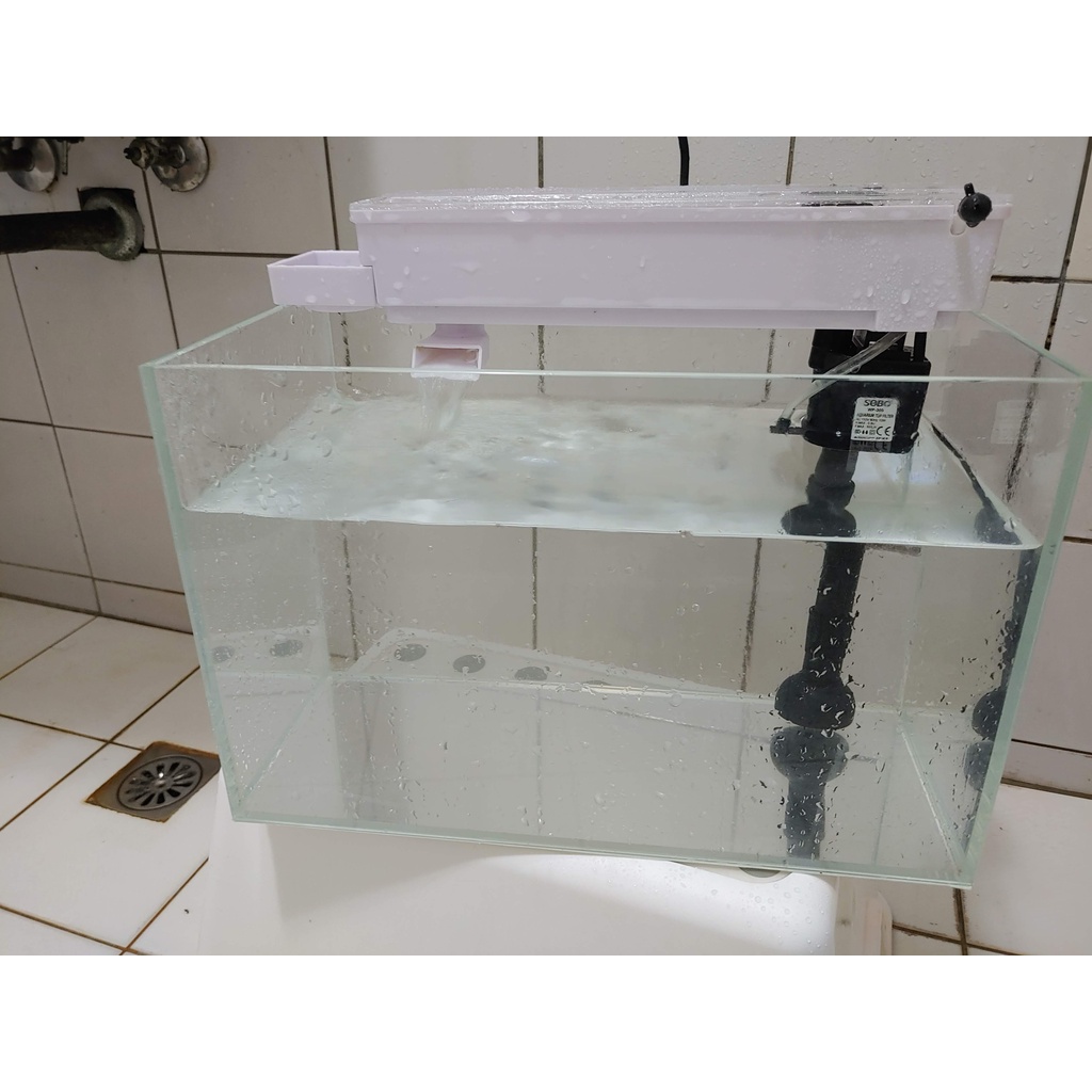 Mr.Aqua 超白方型缸 36公分 超白缸 方型缸 魚缸 玻璃缸(附上部過濾)上部過濾器 單層(含馬達) 上部過濾