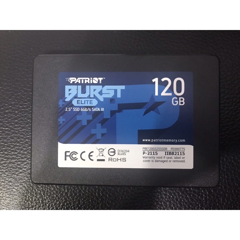 Patriot美商博帝 BURST ELITE 120GB 2.5吋 SSD固態硬碟 9.9成新