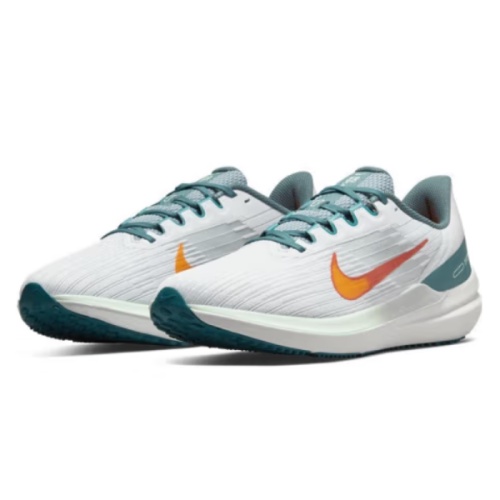 Nike Air Winflo 9 灰綠橙 透氣 休閒 運動 慢跑鞋 DD6203005 Sneakers542