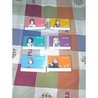 現貨 Aqours CLUB限定 會員證卡貼 Lovelive sunshine 國木田花丸高海千歌松浦果南小原鞠莉